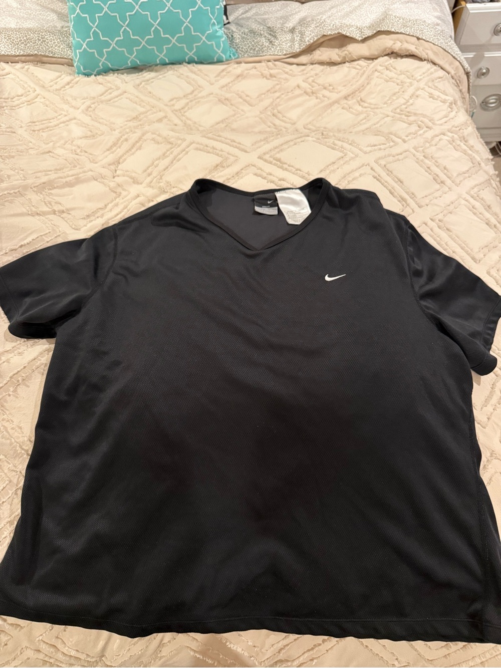 Nike women’s  Black Short-Sleeve Swoosh Performance Tee